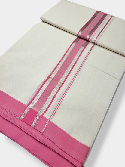 Kerala Balaramapuram Pure Cotton Handloom Mundu/Dhoti