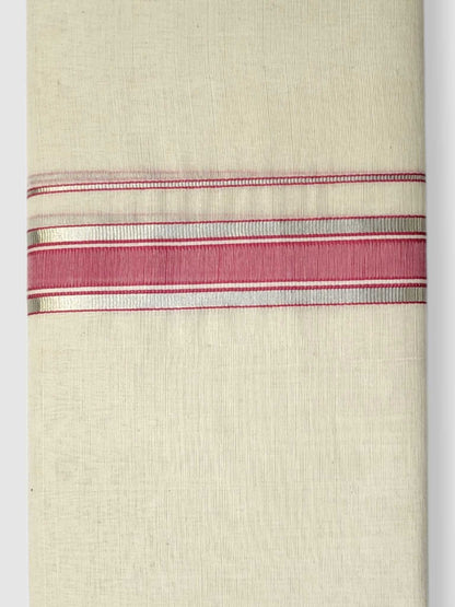 Kerala Balaramapuram Pure Cotton Handloom Mundu/Dhoti