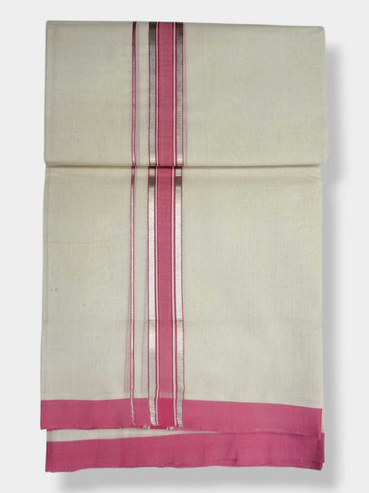 Kerala Balaramapuram Pure Cotton Handloom Mundu/Dhoti