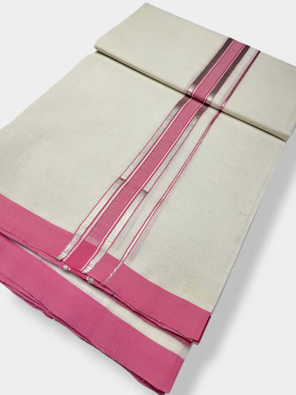 Kerala Balaramapuram Pure Cotton Handloom Mundu/Dhoti