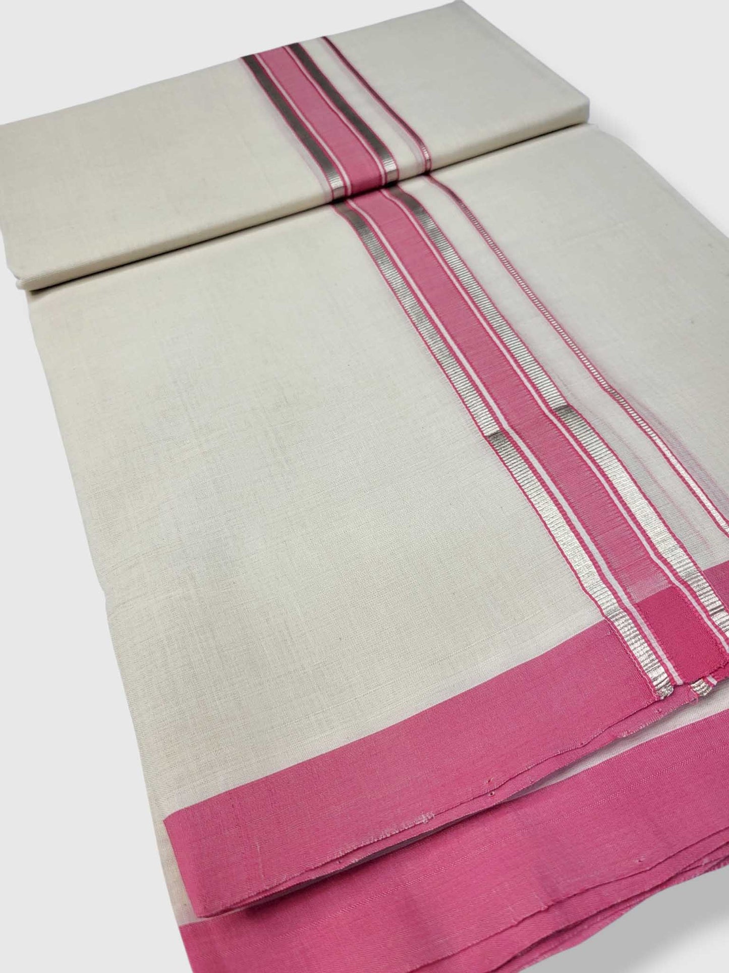 Kerala Balaramapuram Pure Cotton Handloom Mundu/Dhoti