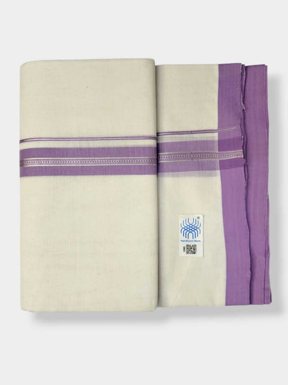 Kerala Balaramapuram Pure Cotton Handloom Mundu/Dhoti
