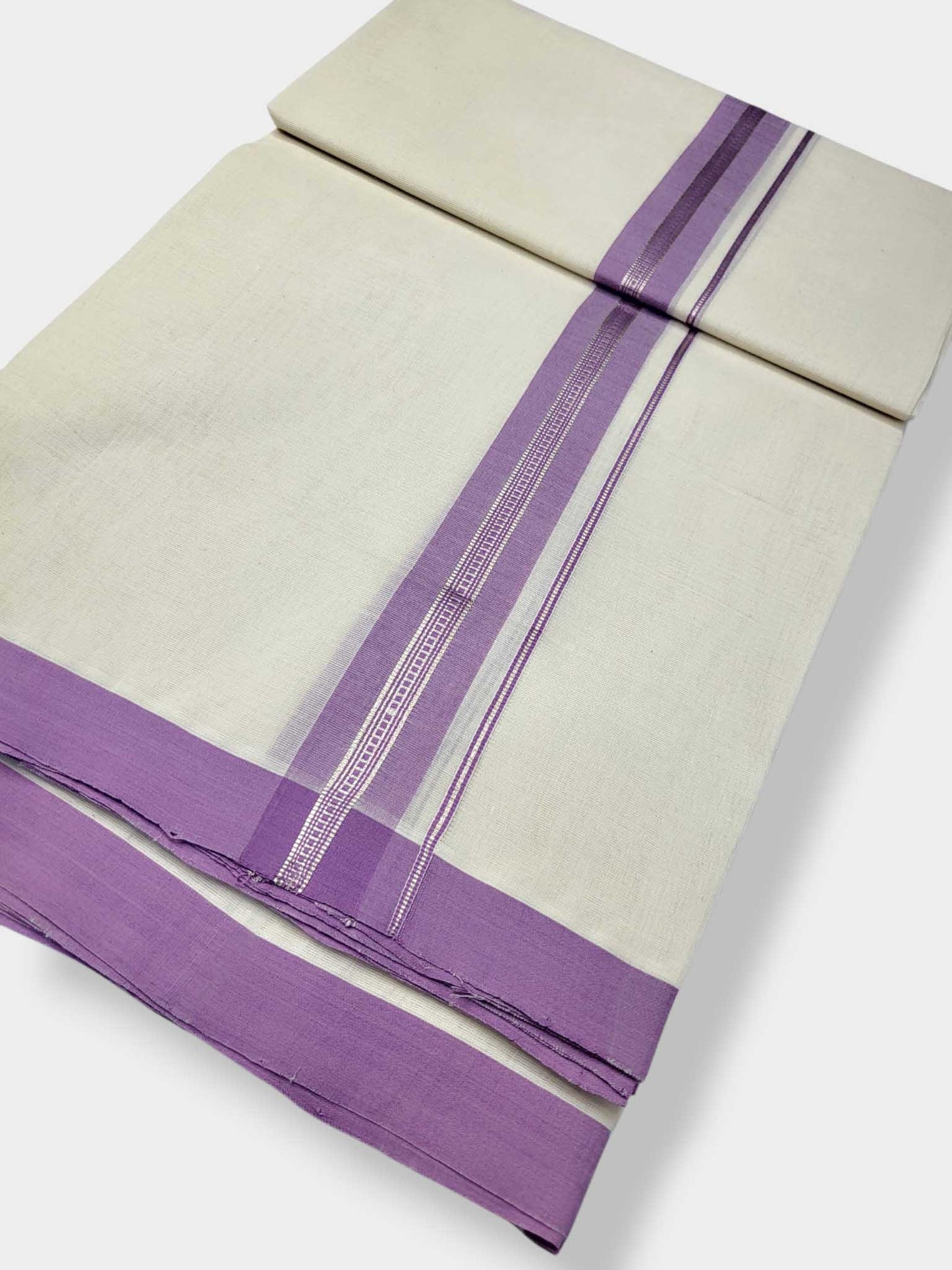 Kerala Balaramapuram Pure Cotton Handloom Mundu/Dhoti