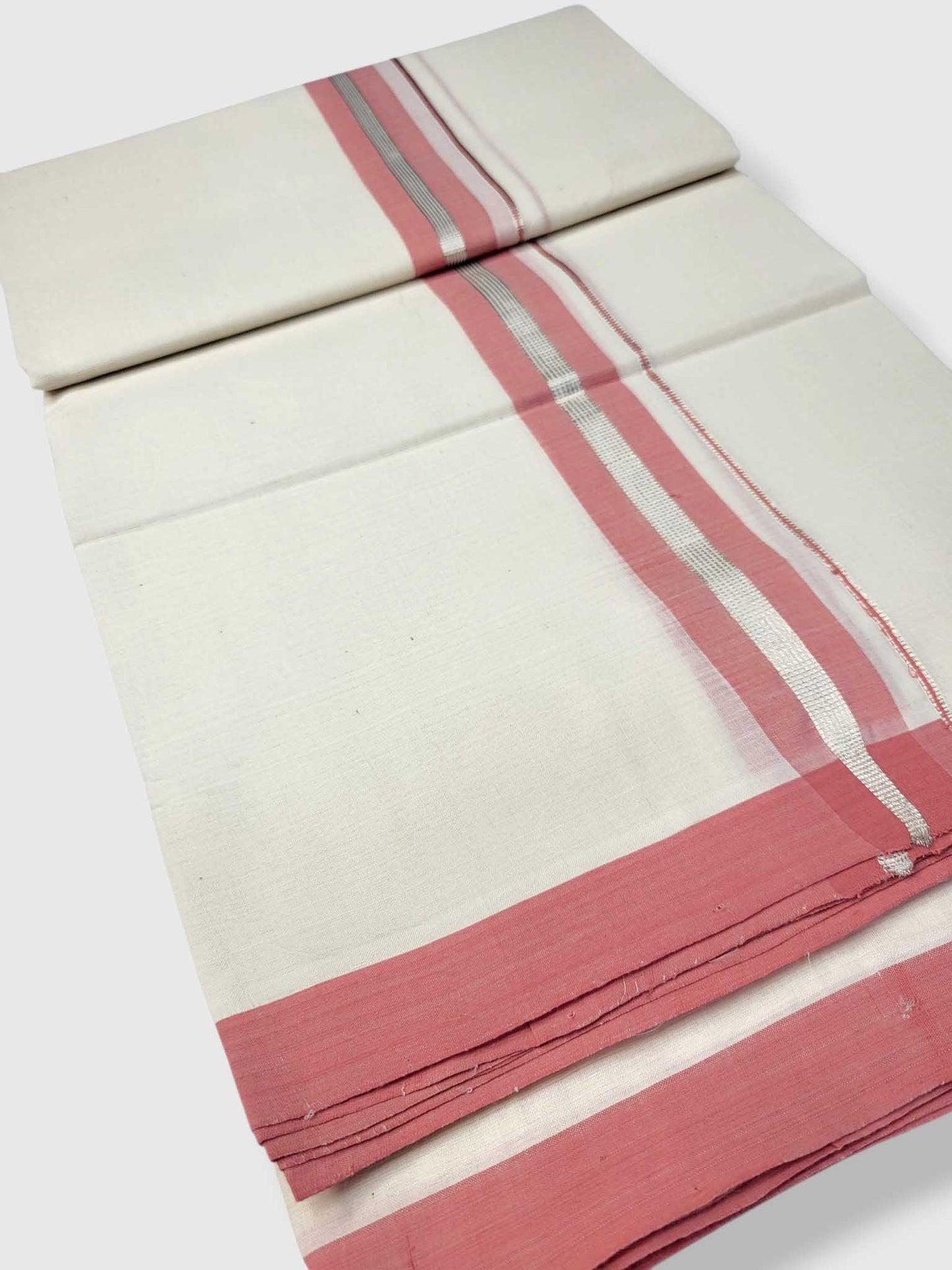 Kerala Balaramapuram Pure Cotton Handloom Mundu/Dhoti