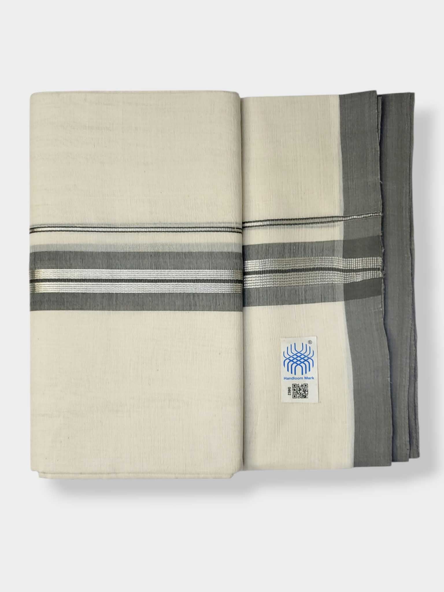 Kerala Balaramapuram Pure Cotton Handloom Mundu/Dhoti