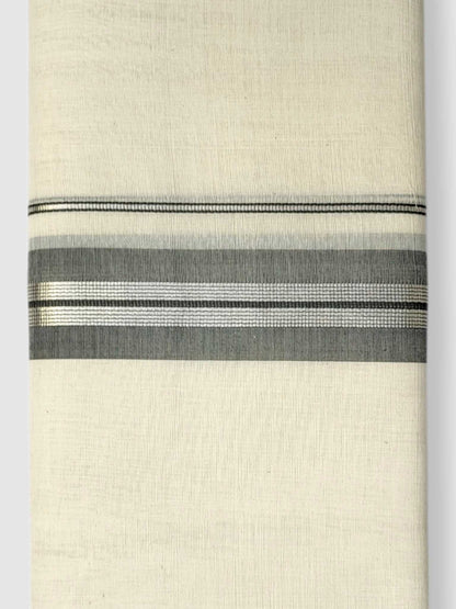 Kerala Balaramapuram Pure Cotton Handloom Mundu/Dhoti