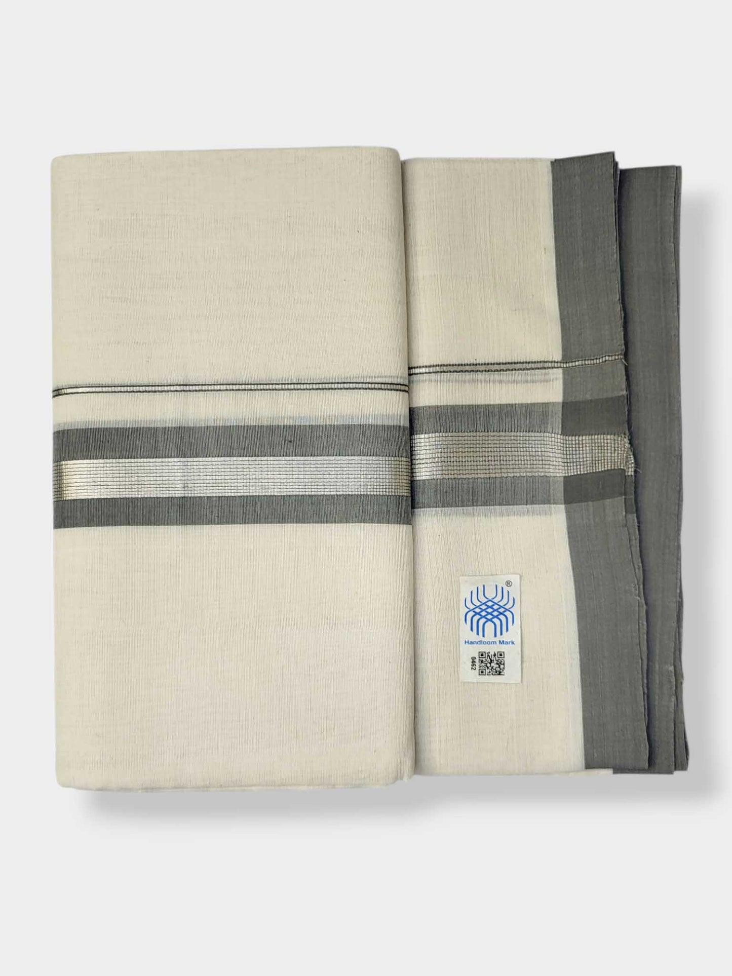 Kerala Balaramapuram Pure Cotton Handloom Mundu/Dhoti