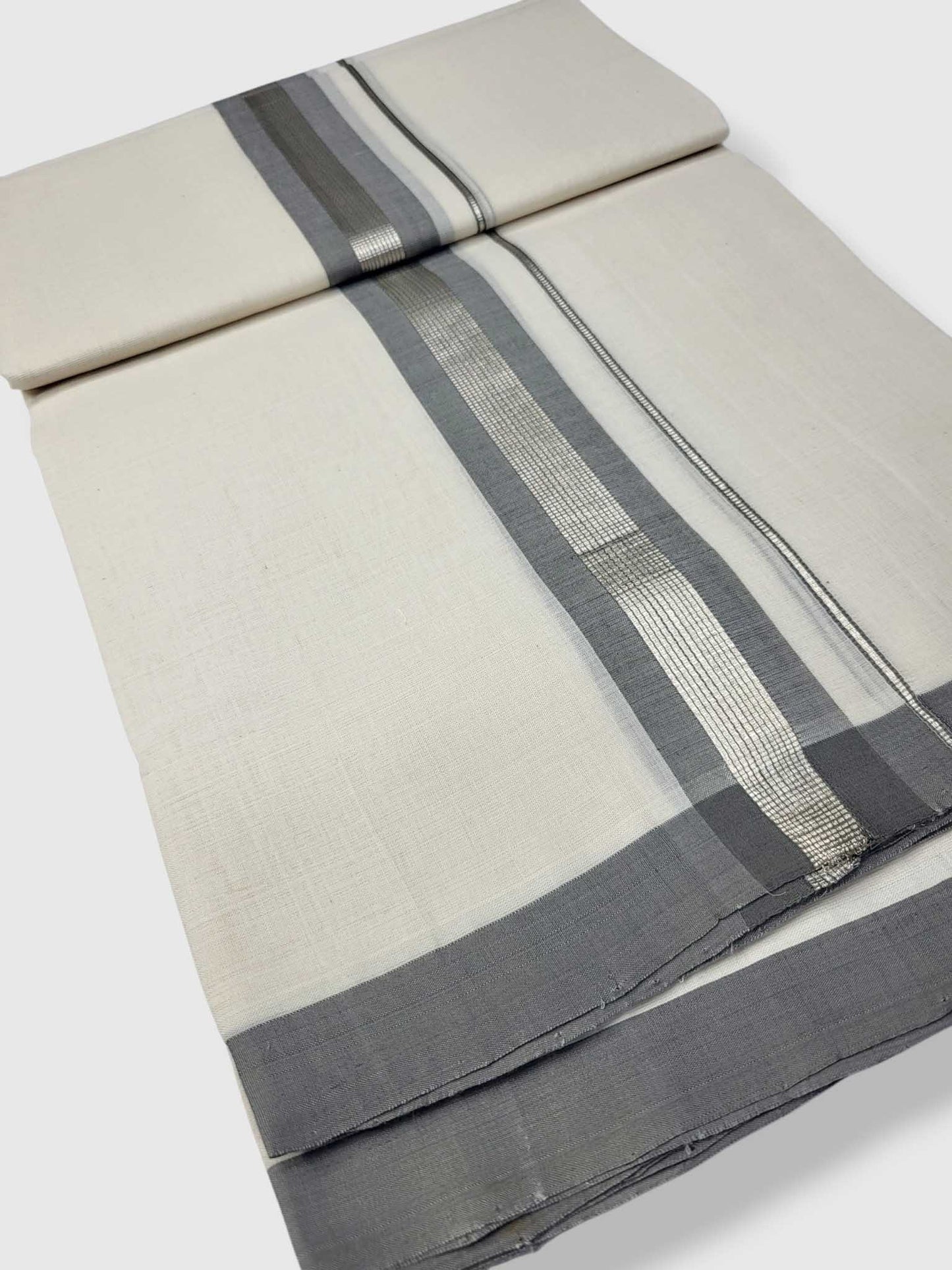 Kerala Balaramapuram Pure Cotton Handloom Mundu/Dhoti