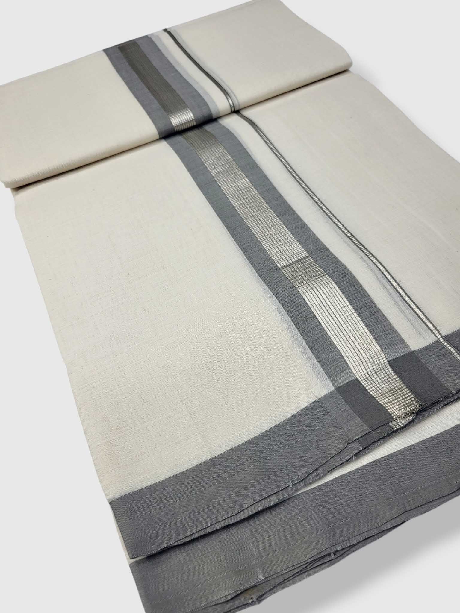 Kerala Balaramapuram Pure Cotton Handloom Mundu/Dhoti