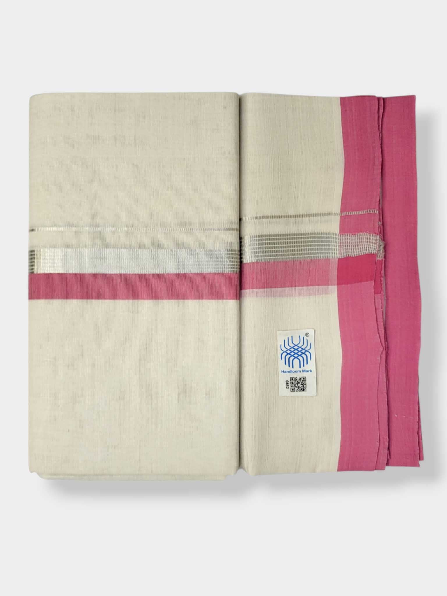 Kerala Balaramapuram Pure Cotton Handloom Mundu/Dhoti