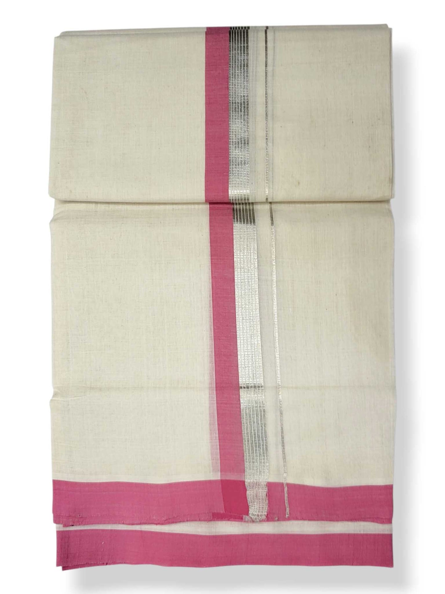 Kerala Balaramapuram Pure Cotton Handloom Mundu/Dhoti
