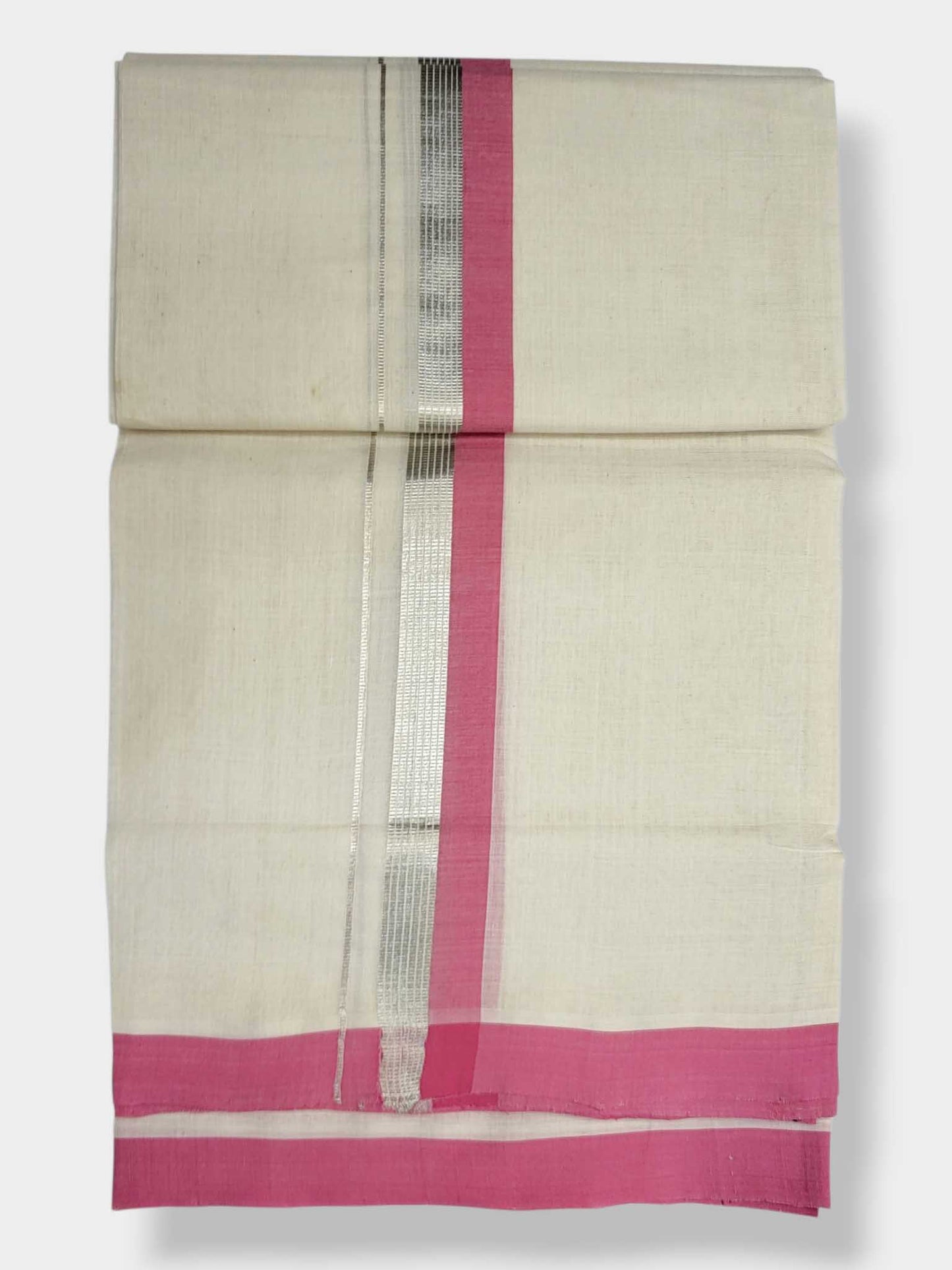 Kerala Balaramapuram Pure Cotton Handloom Mundu/Dhoti
