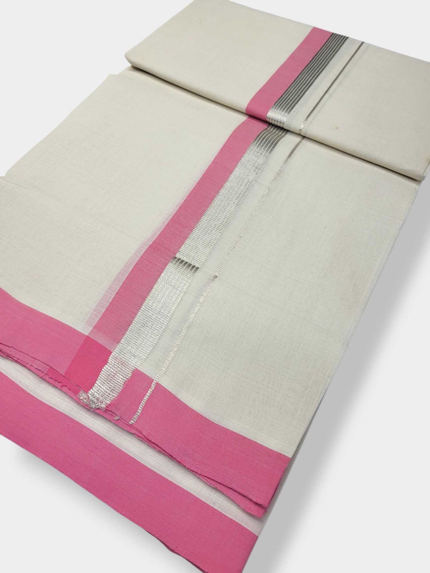 Kerala Balaramapuram Pure Cotton Handloom Mundu/Dhoti