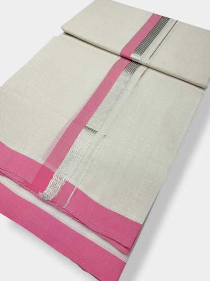 Kerala Balaramapuram Pure Cotton Handloom Mundu/Dhoti