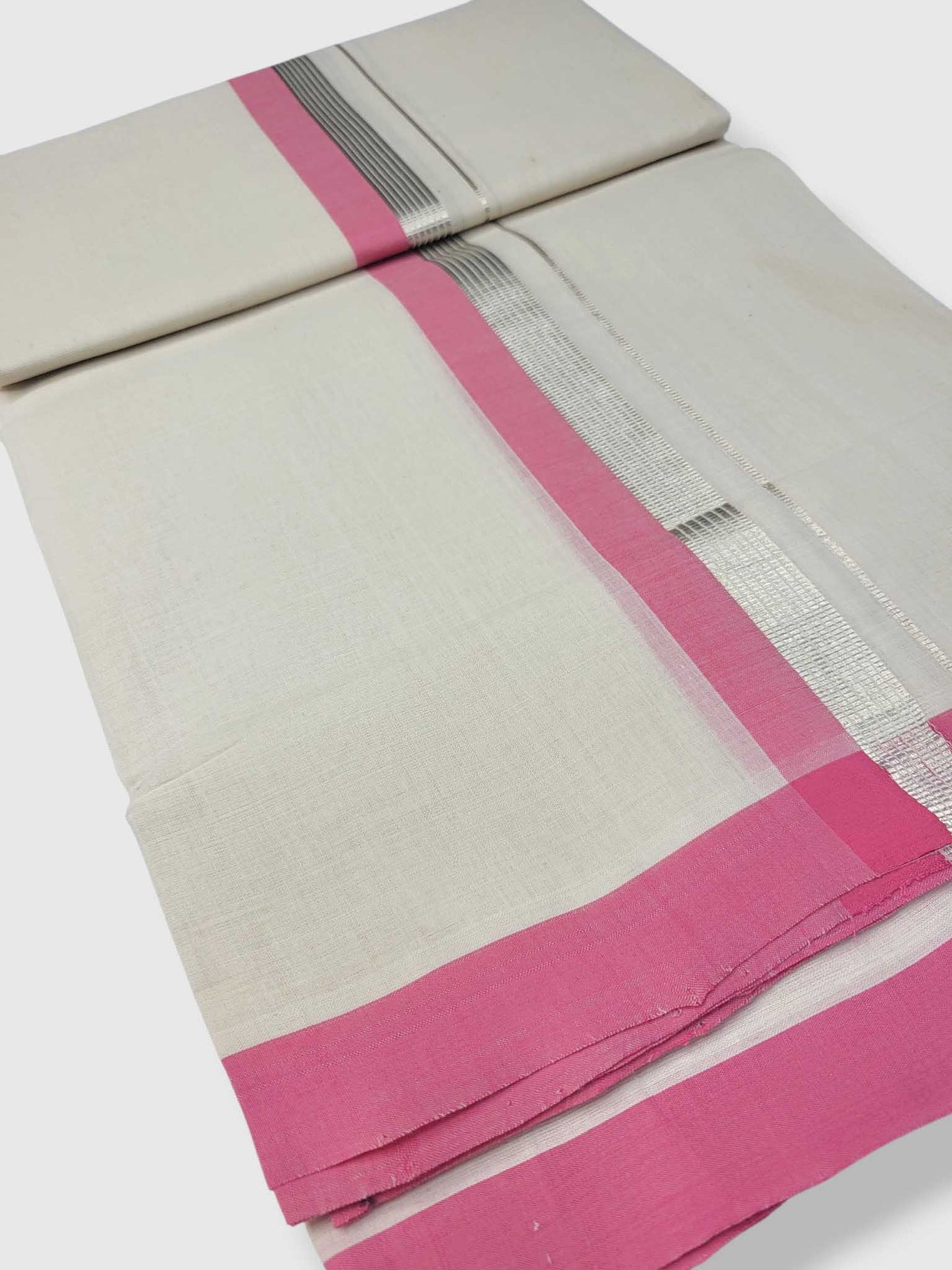 Kerala Balaramapuram Pure Cotton Handloom Mundu/Dhoti