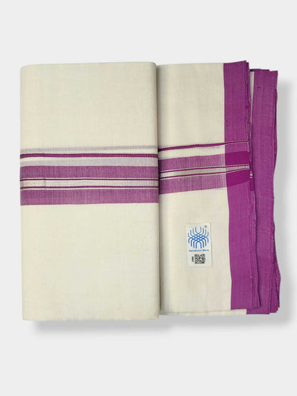 Kerala Balaramapuram Pure Cotton Handloom Mundu/Dhoti