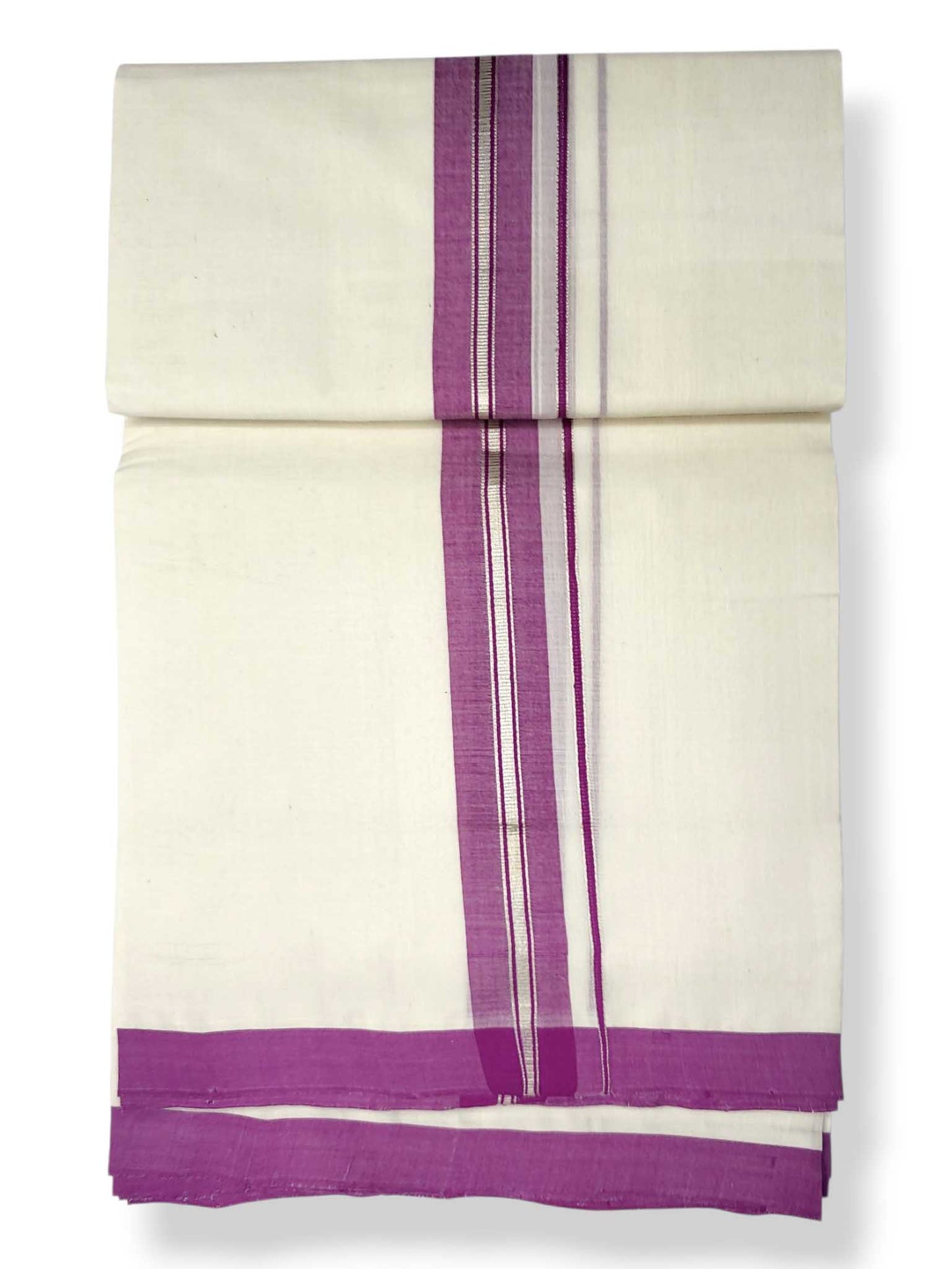 Kerala Balaramapuram Pure Cotton Handloom Mundu/Dhoti