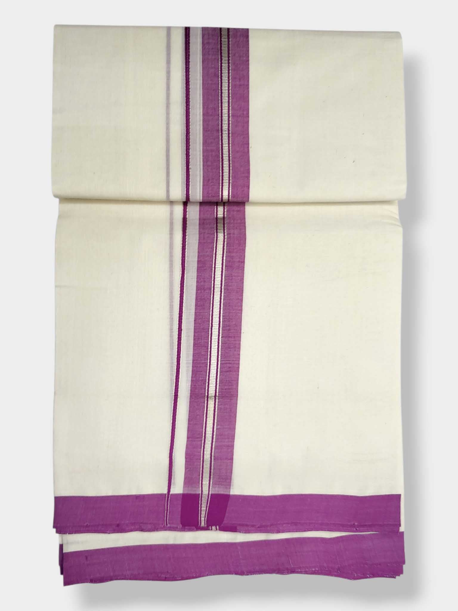 Kerala Balaramapuram Pure Cotton Handloom Mundu/Dhoti