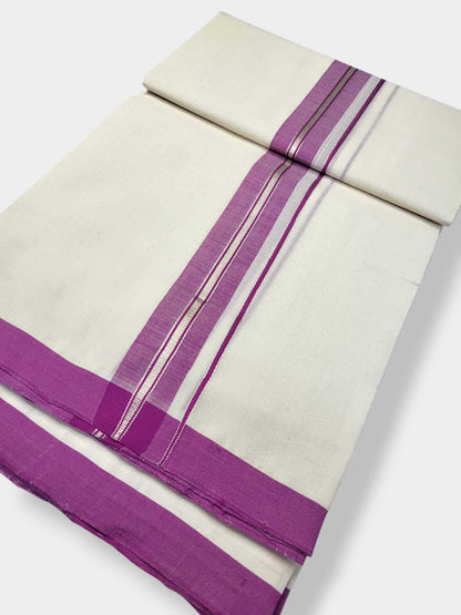 Kerala Balaramapuram Pure Cotton Handloom Mundu/Dhoti