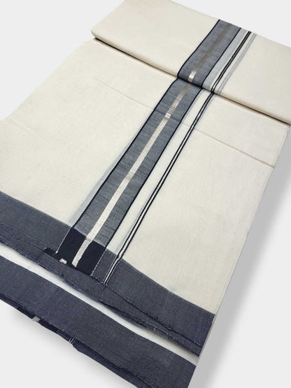 Kerala Balaramapuram Pure Cotton Handloom Mundu/Dhoti