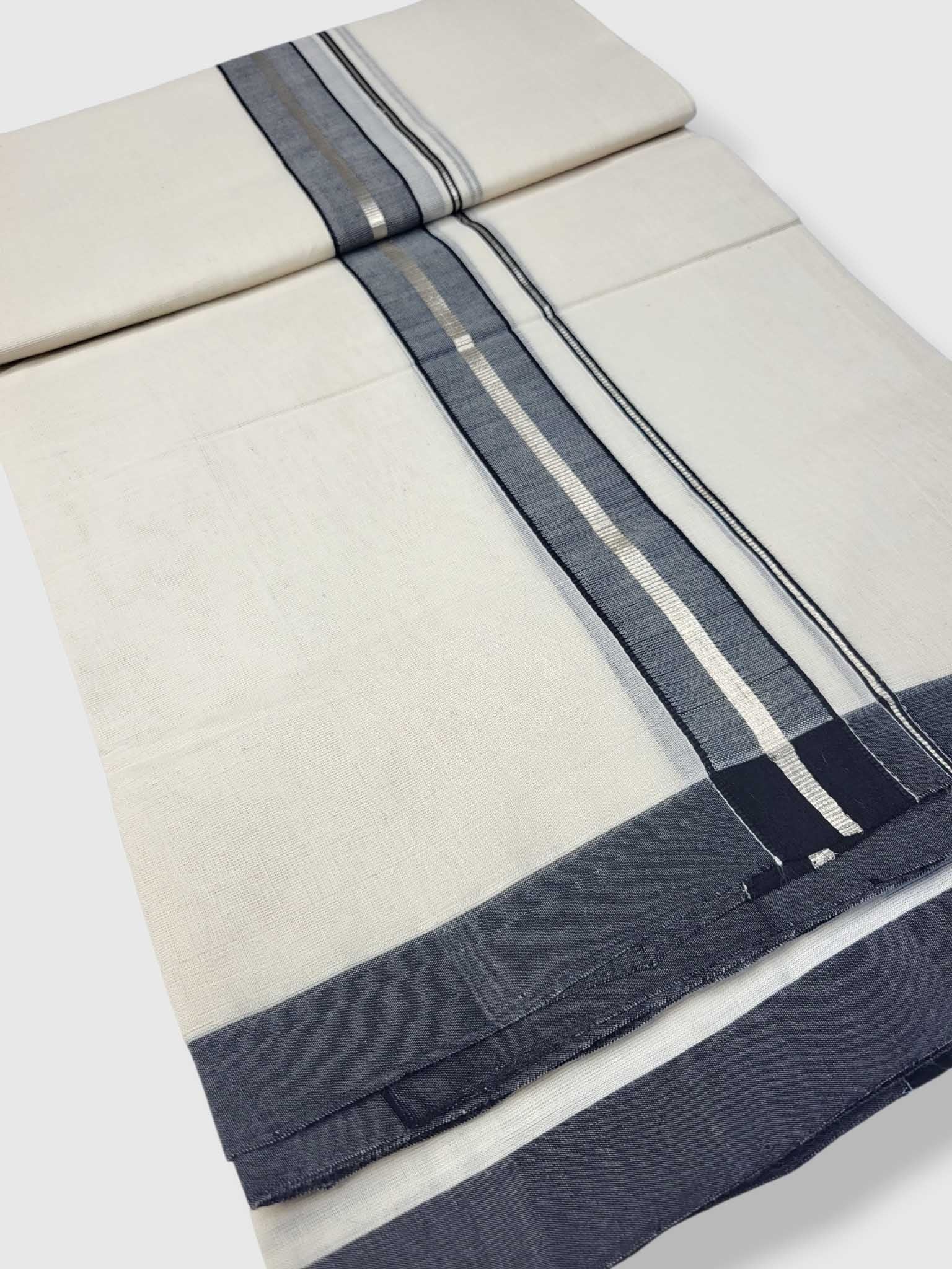Kerala Balaramapuram Pure Cotton Handloom Mundu/Dhoti