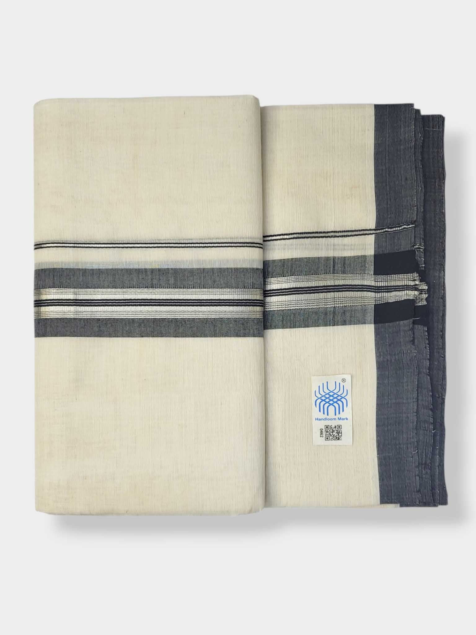 Kerala Balaramapuram Pure Cotton Handloom Mundu/Dhoti
