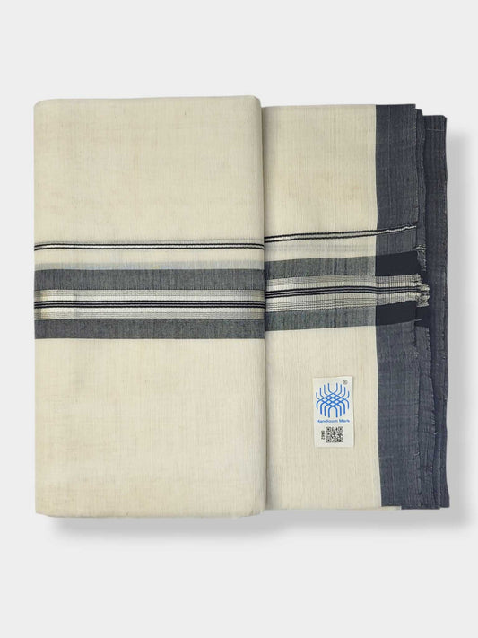 Kerala Balaramapuram Pure Cotton Handloom Mundu/Dhoti