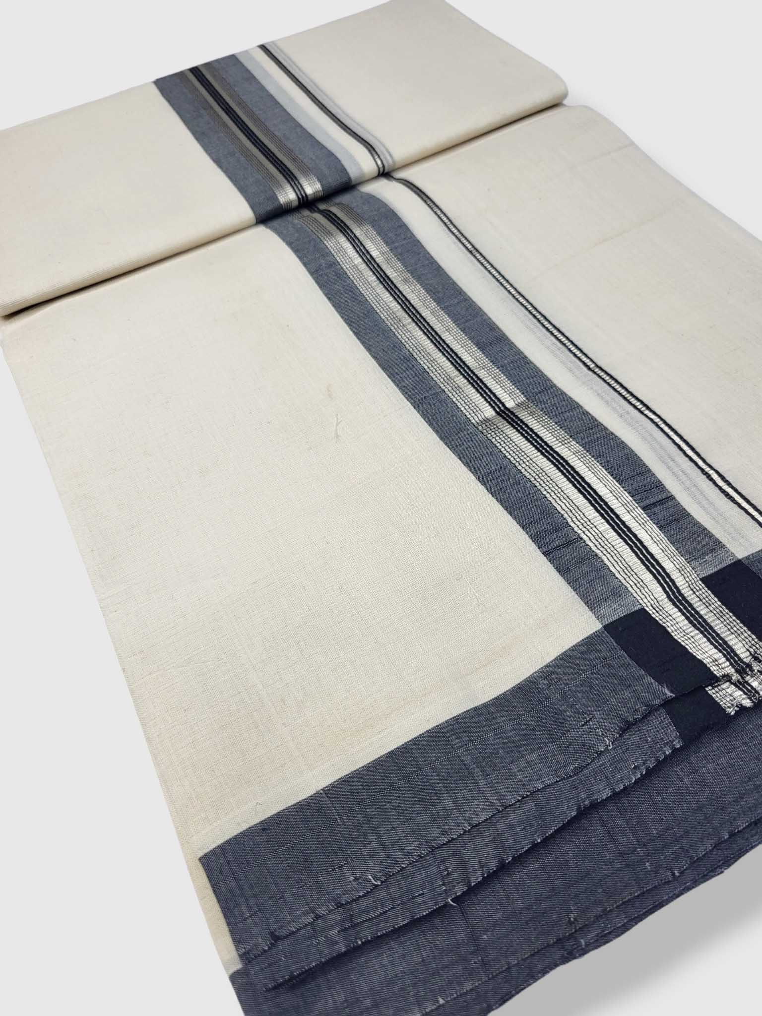 Kerala Balaramapuram Pure Cotton Handloom Mundu/Dhoti