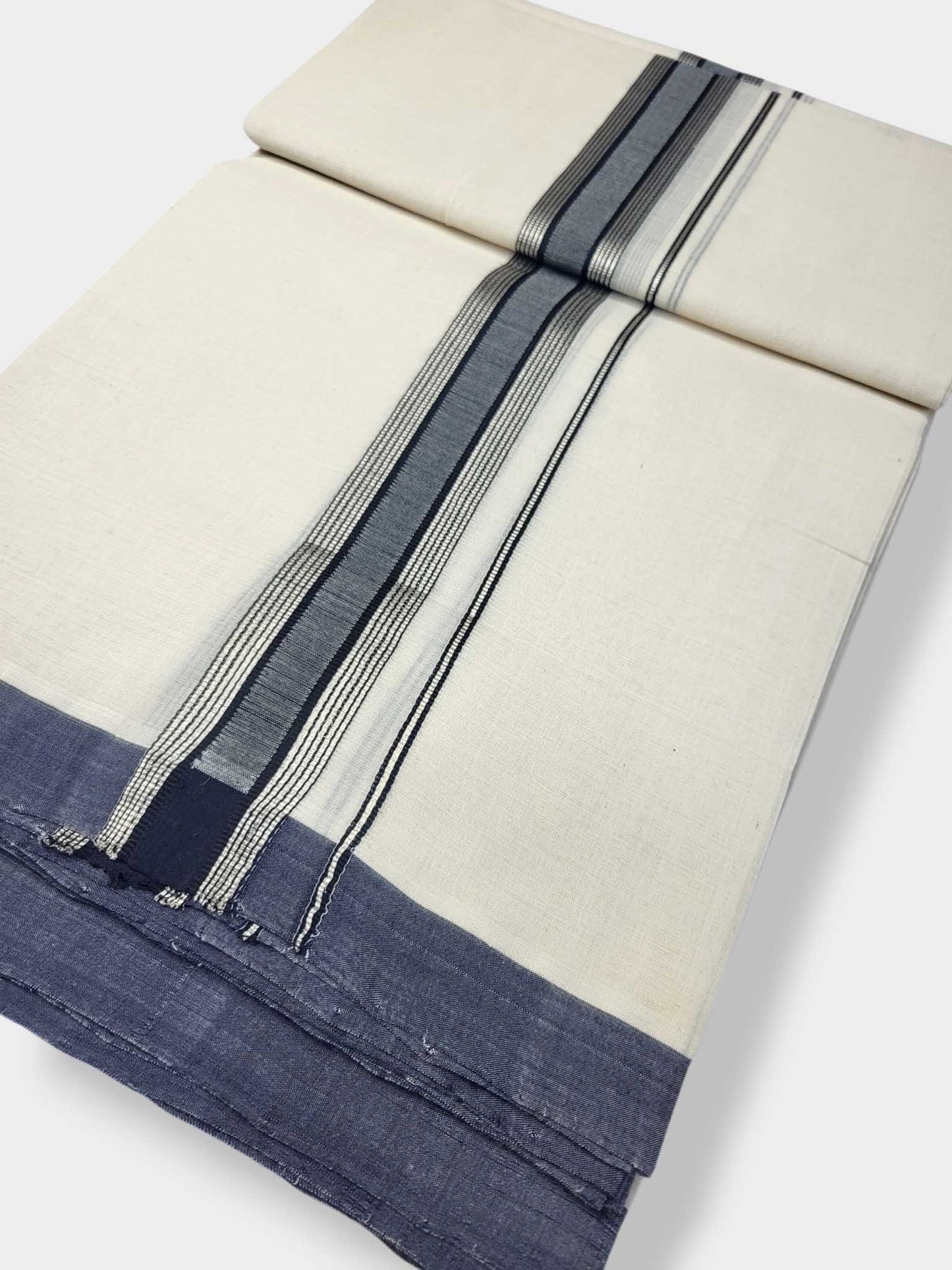 Kerala Balaramapuram Pure Cotton Handloom Mundu/Dhoti