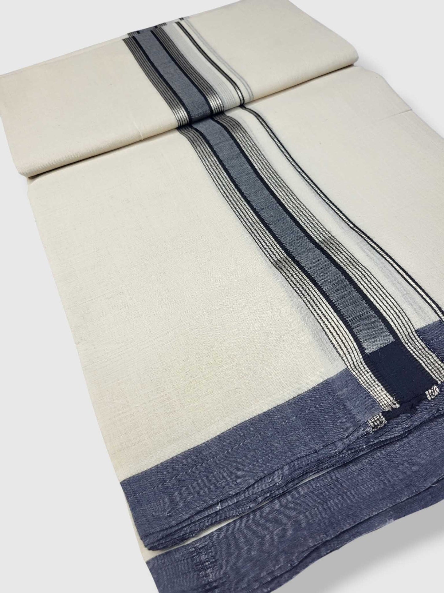 Kerala Balaramapuram Pure Cotton Handloom Mundu/Dhoti