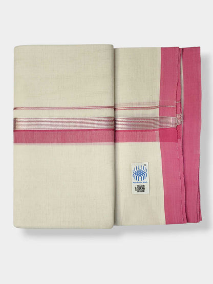 Kerala Balaramapuram Pure Cotton Handloom Mundu/Dhoti