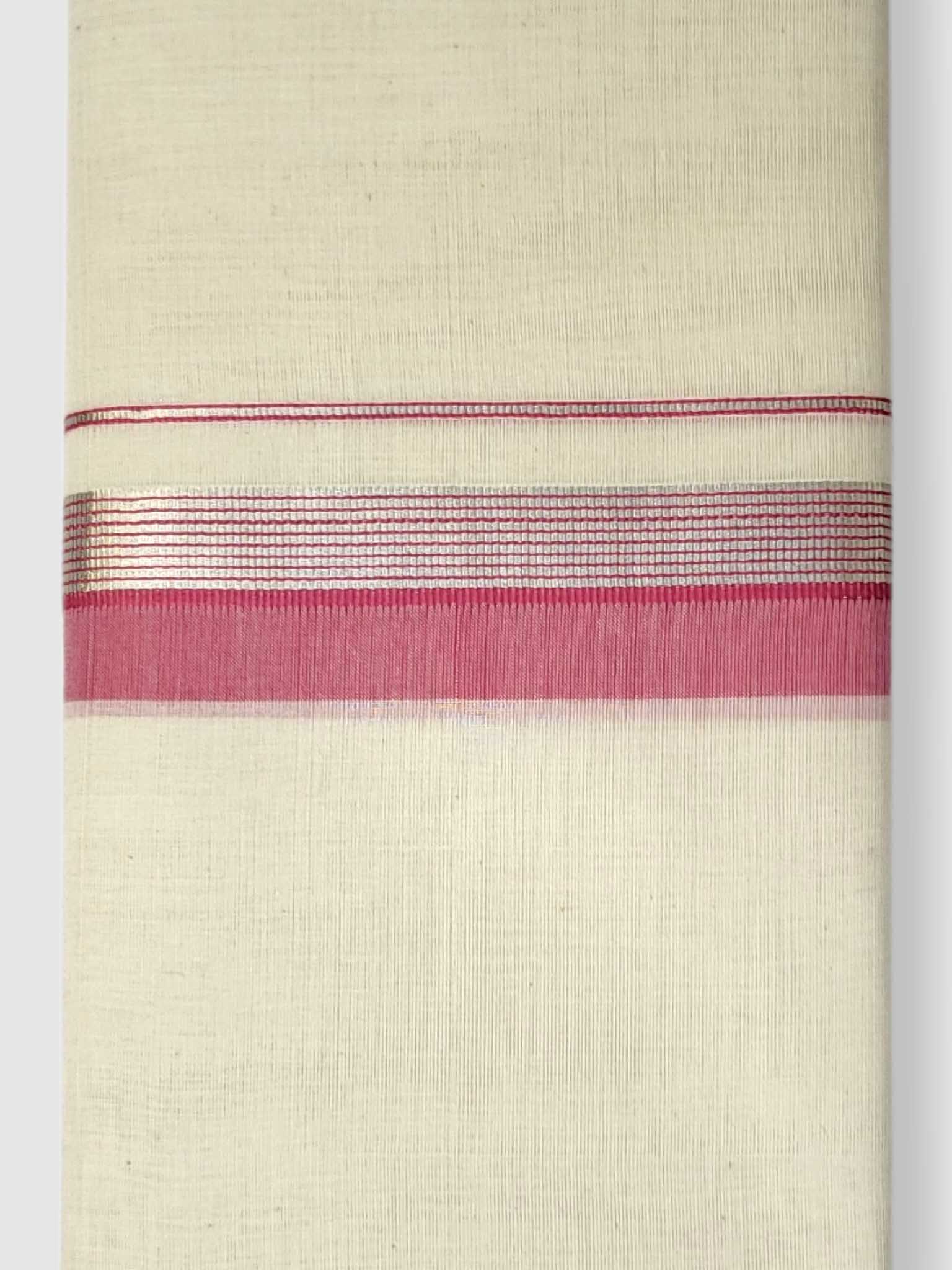 Kerala Balaramapuram Pure Cotton Handloom Mundu/Dhoti