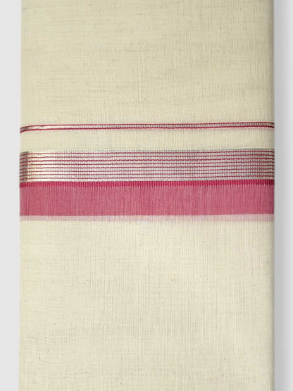 Kerala Balaramapuram Pure Cotton Handloom Mundu/Dhoti