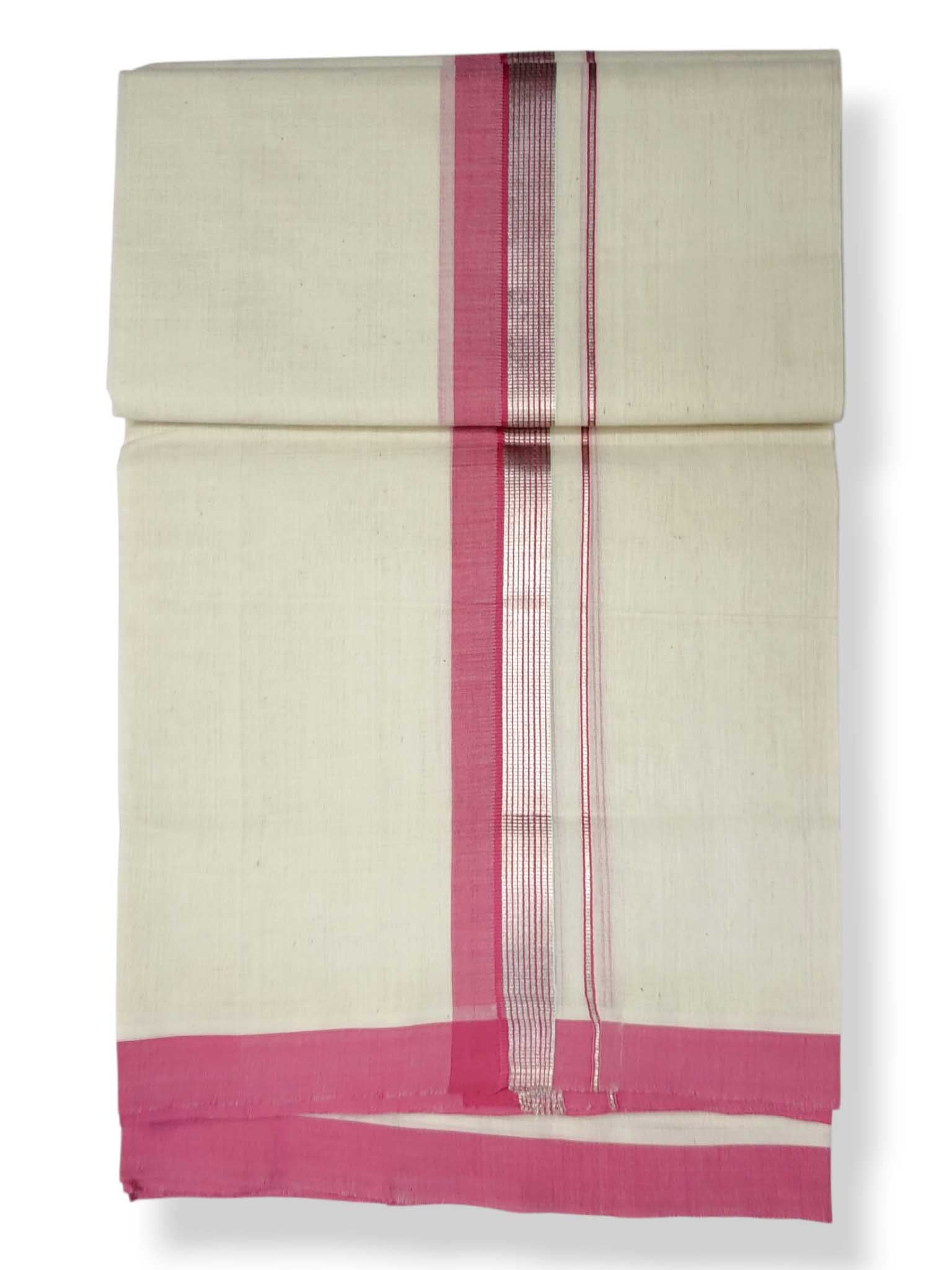 Kerala Balaramapuram Pure Cotton Handloom Mundu/Dhoti