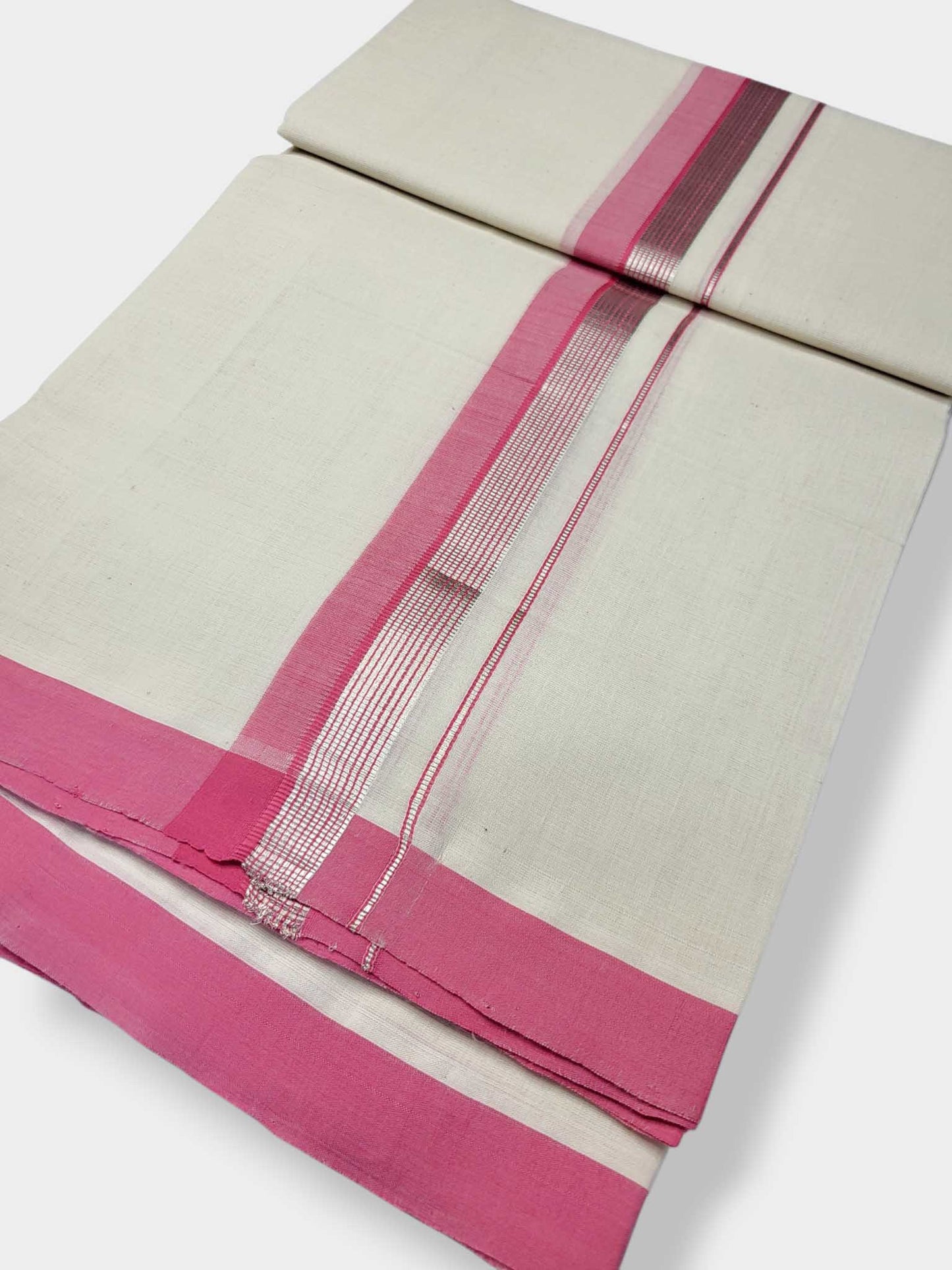 Kerala Balaramapuram Pure Cotton Handloom Mundu/Dhoti