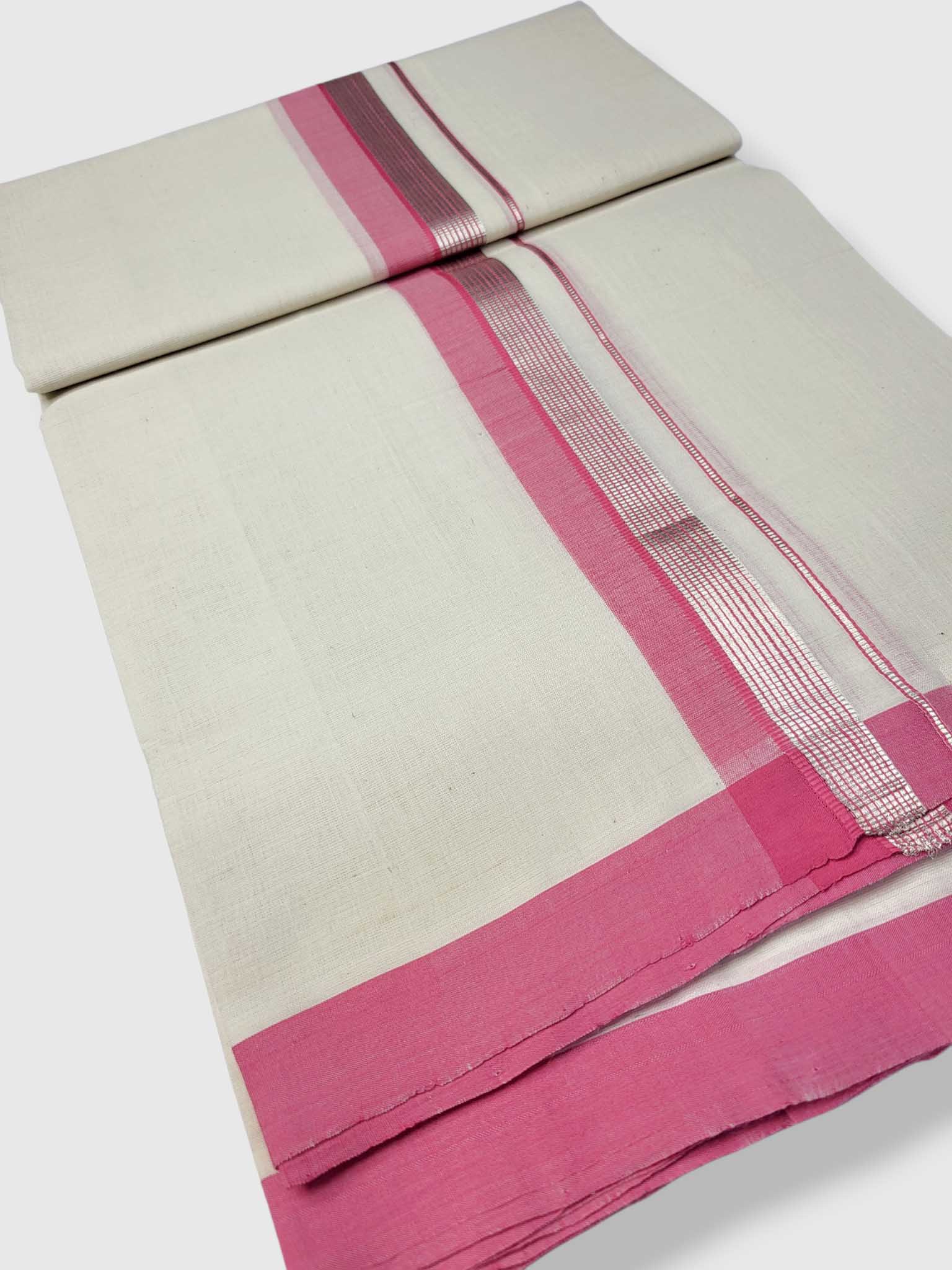 Kerala Balaramapuram Pure Cotton Handloom Mundu/Dhoti