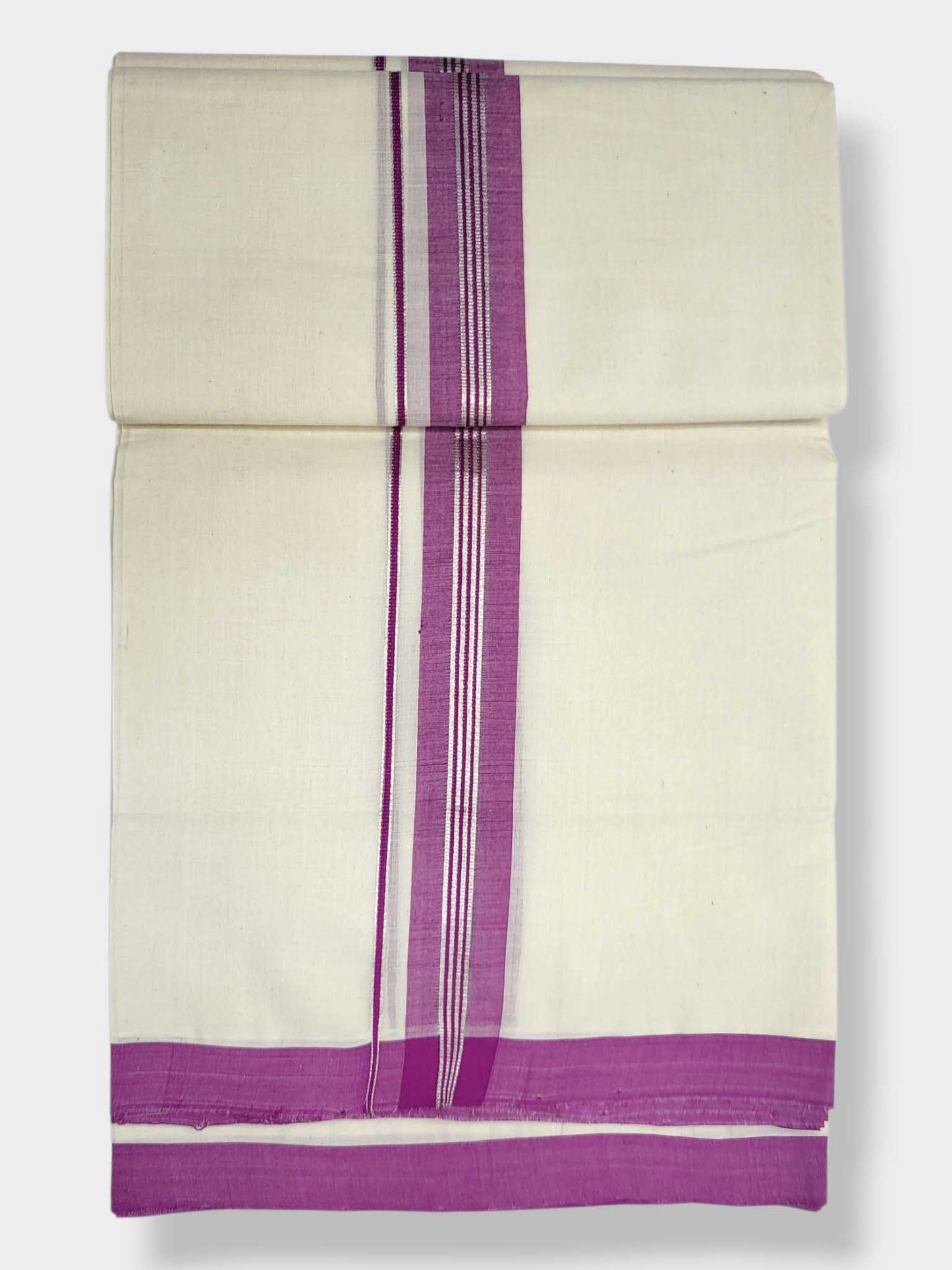 Kerala Balaramapuram Pure Cotton Handloom Mundu/Dhoti