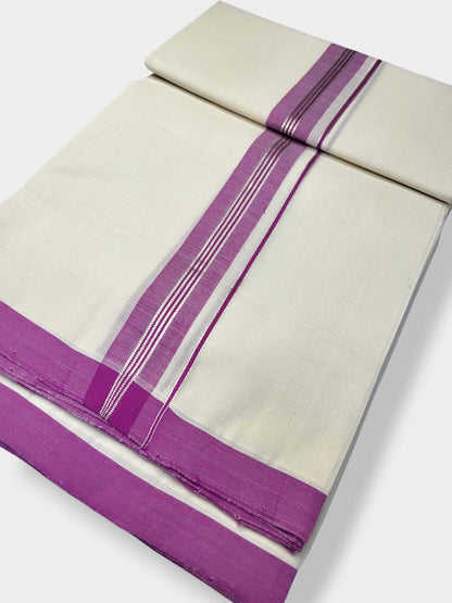 Kerala Balaramapuram Pure Cotton Handloom Mundu/Dhoti