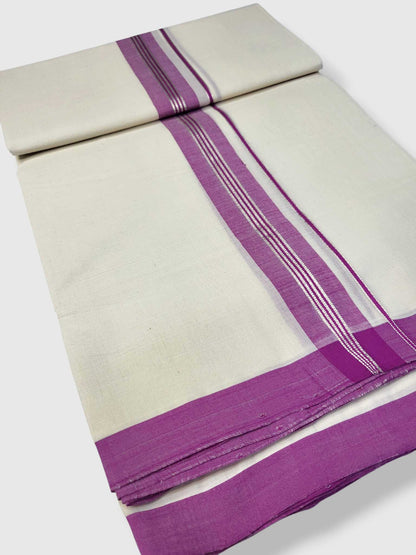 Kerala Balaramapuram Pure Cotton Handloom Mundu/Dhoti