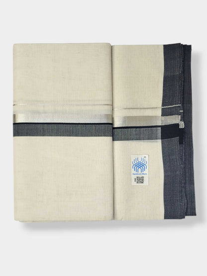 Kerala Balaramapuram Pure Cotton Handloom Mundu/Dhoti