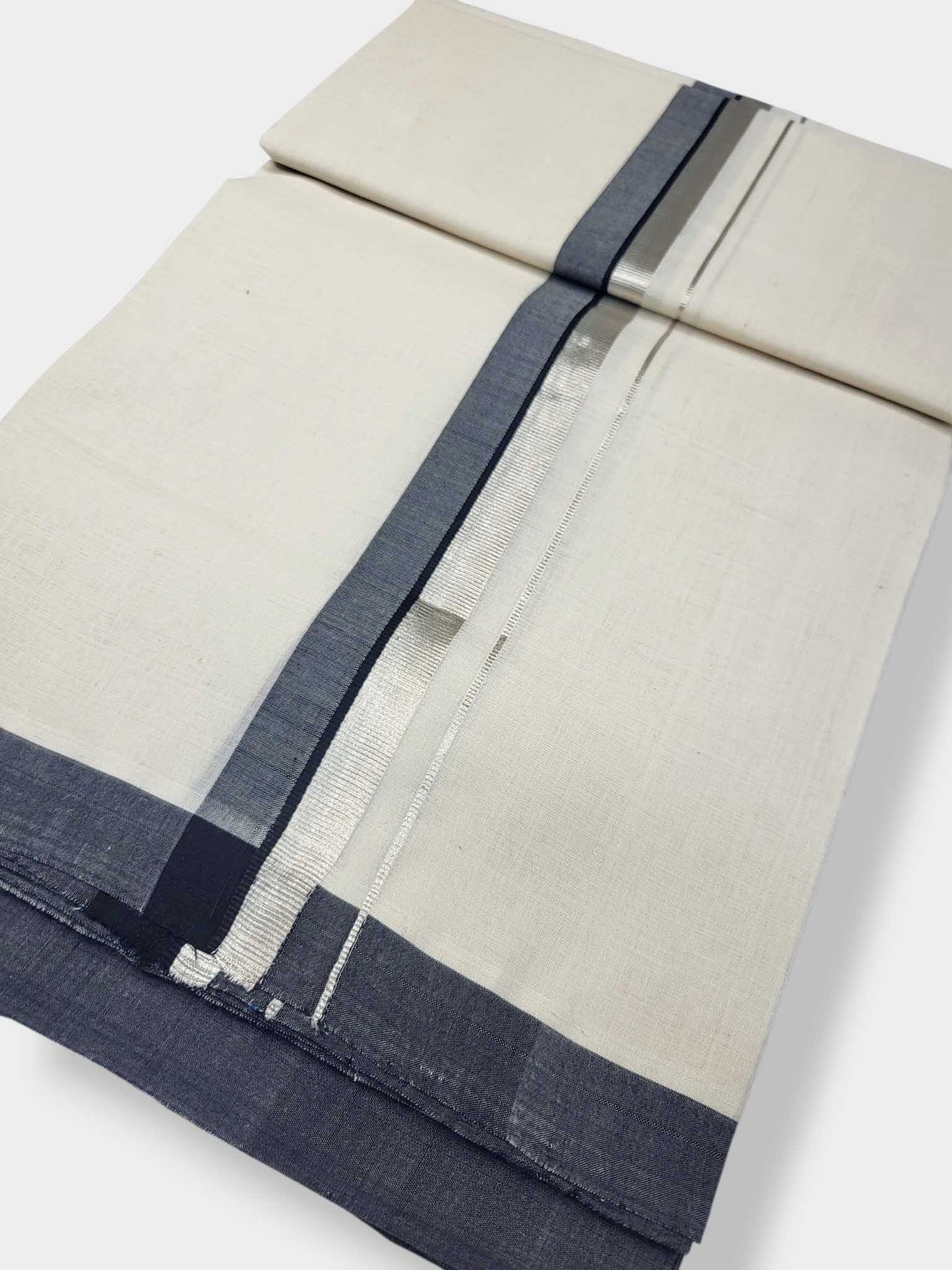 Kerala Balaramapuram Pure Cotton Handloom Mundu/Dhoti
