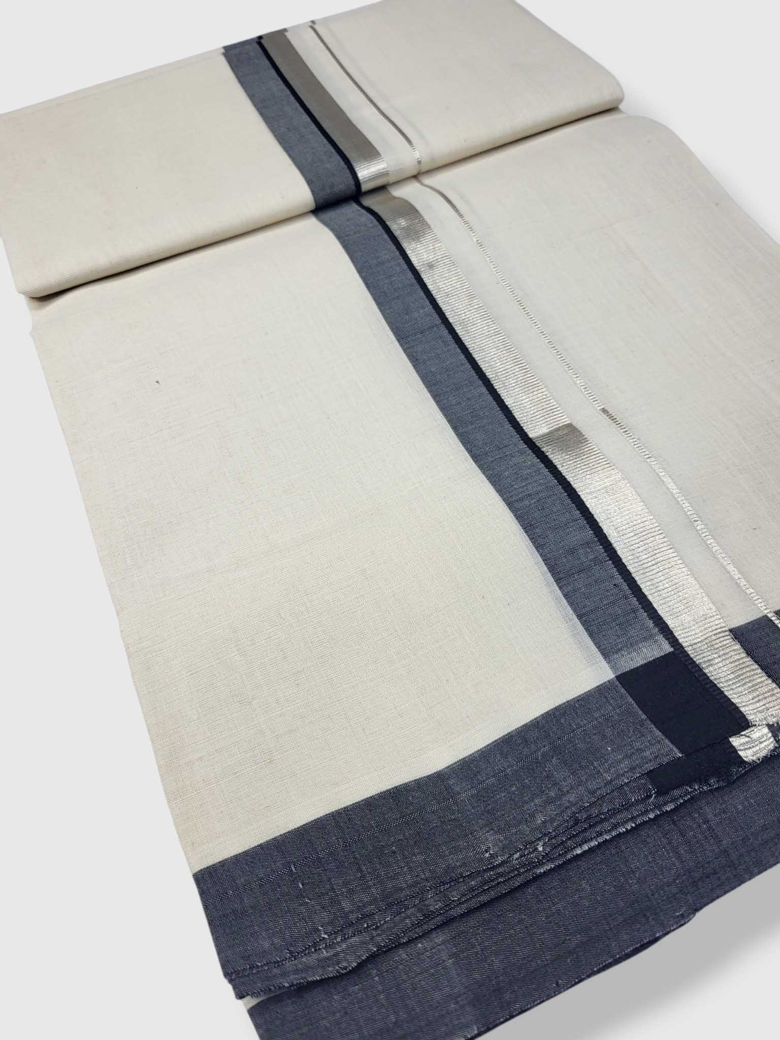 Kerala Balaramapuram Pure Cotton Handloom Mundu/Dhoti