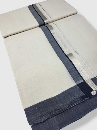 Kerala Balaramapuram Pure Cotton Handloom Mundu/Dhoti