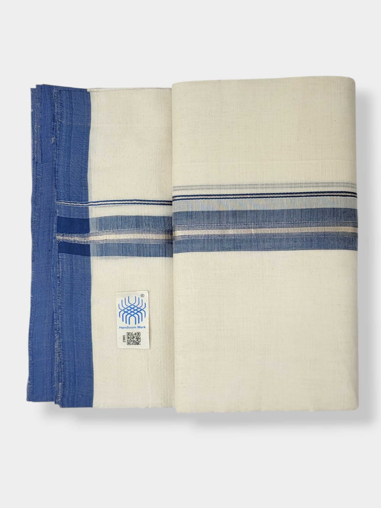 Kerala Balaramapuram Pure Cotton Handloom Mundu/Dhoti