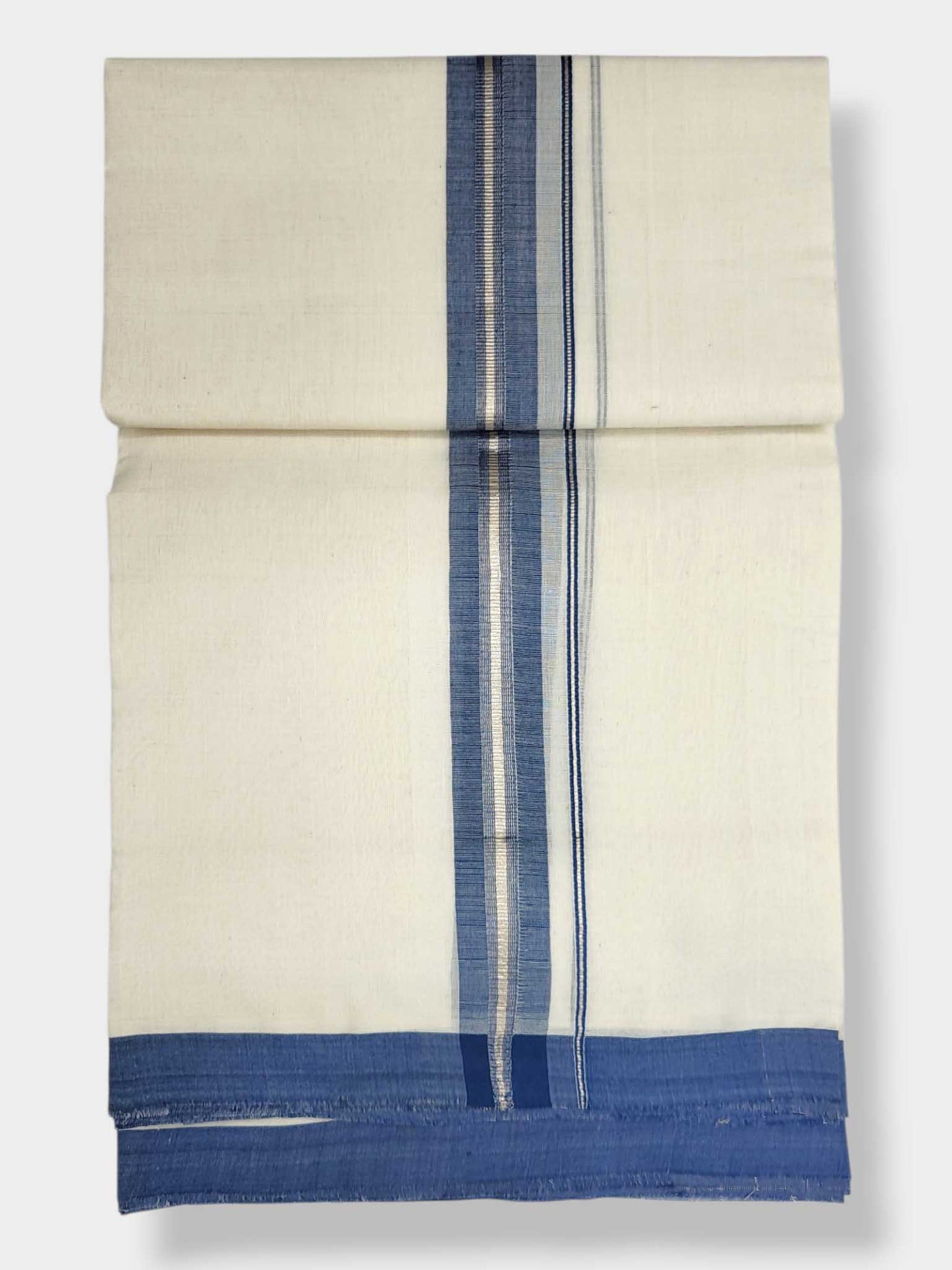 Kerala Balaramapuram Pure Cotton Handloom Mundu/Dhoti