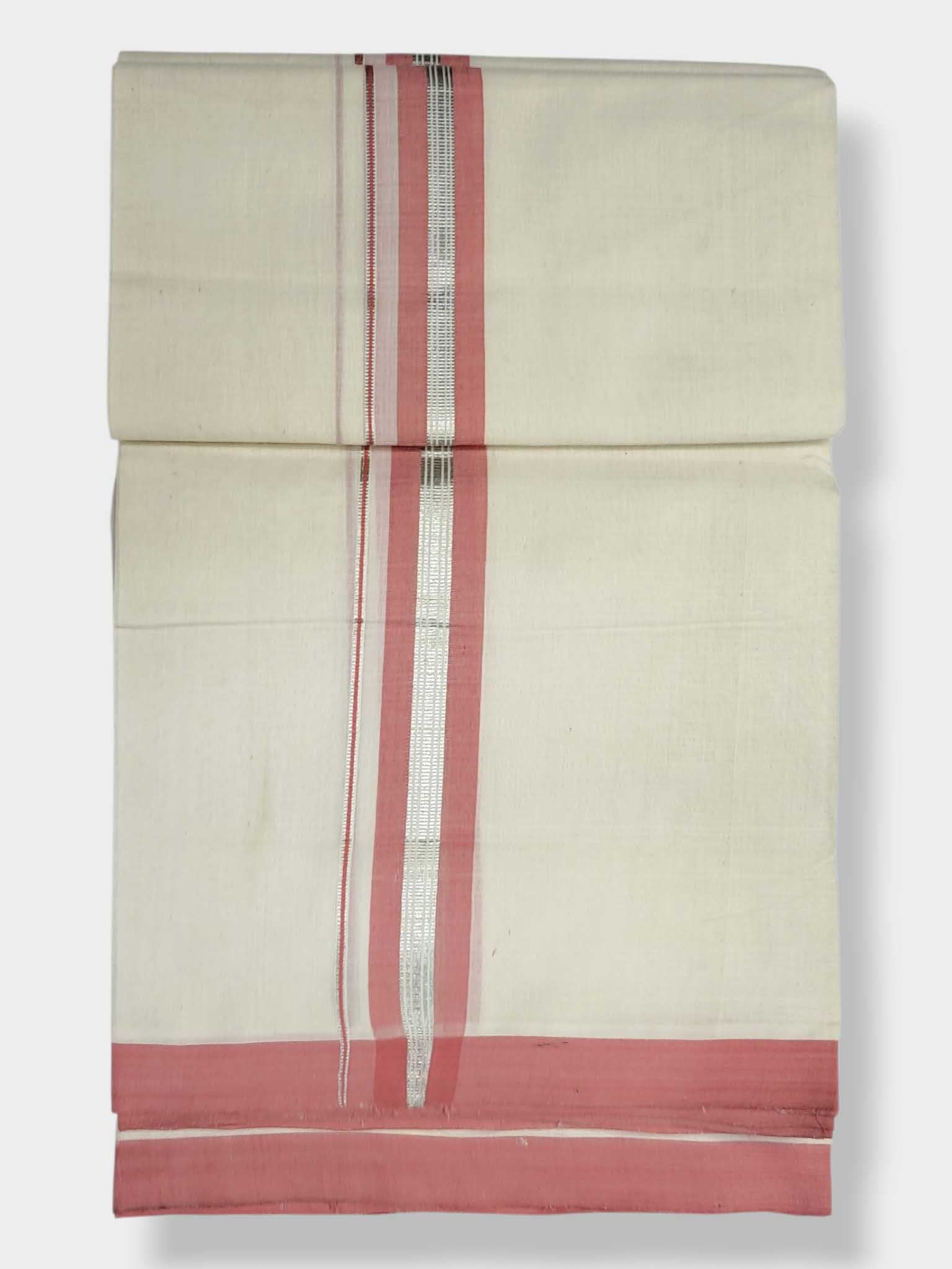 Kerala Balaramapuram Pure Cotton Handloom Mundu/Dhoti
