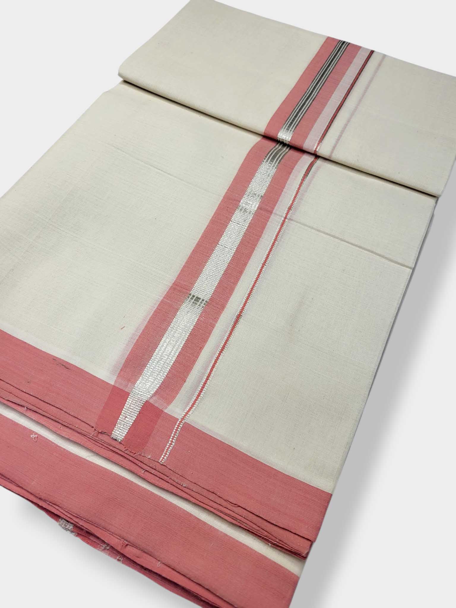 Kerala Balaramapuram Pure Cotton Handloom Mundu/Dhoti