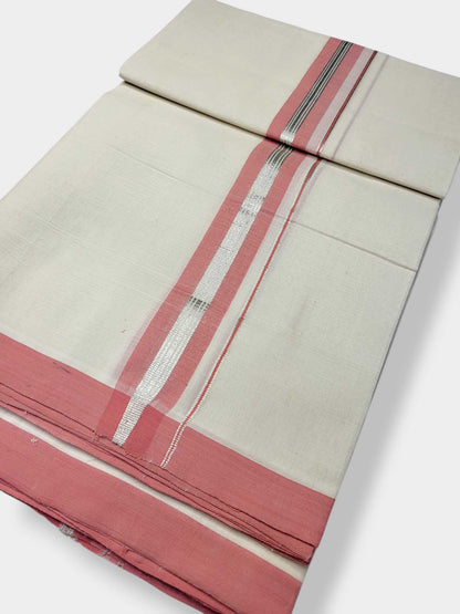 Kerala Balaramapuram Pure Cotton Handloom Mundu/Dhoti