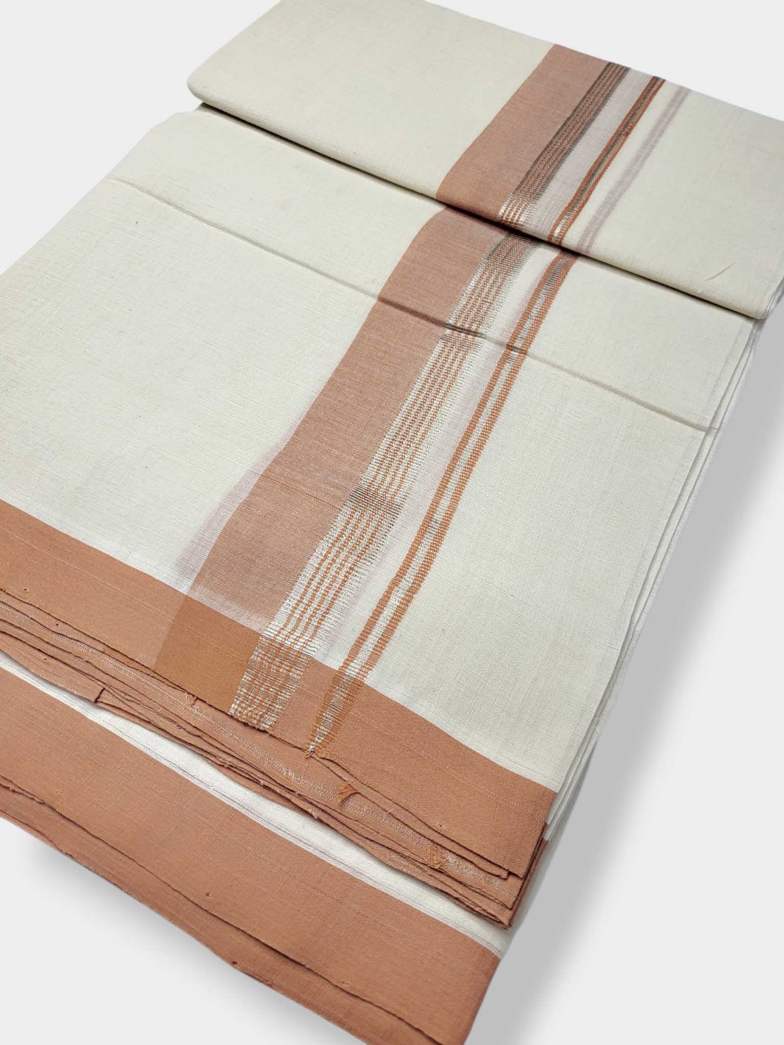 Kerala Balaramapuram Pure Cotton Handloom Mundu/Dhoti