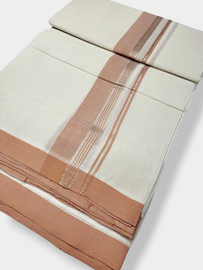 Kerala Balaramapuram Pure Cotton Handloom Mundu/Dhoti
